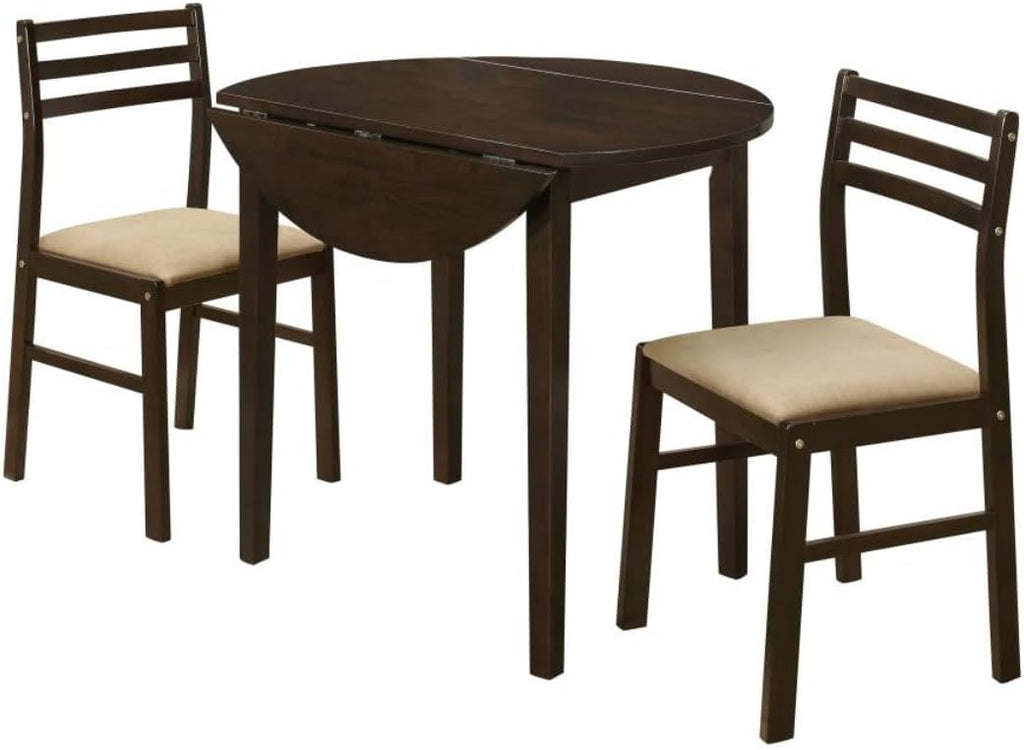 Round Drop Leaf Dining Set With Chairs