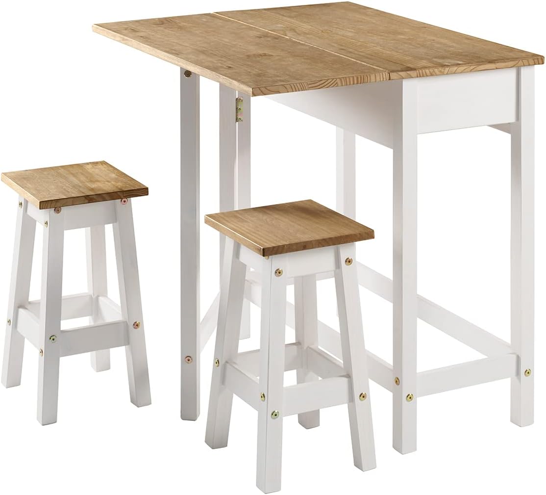 White Drop Leaf Dining Table