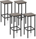 Industrial Metal Bar Stools Set