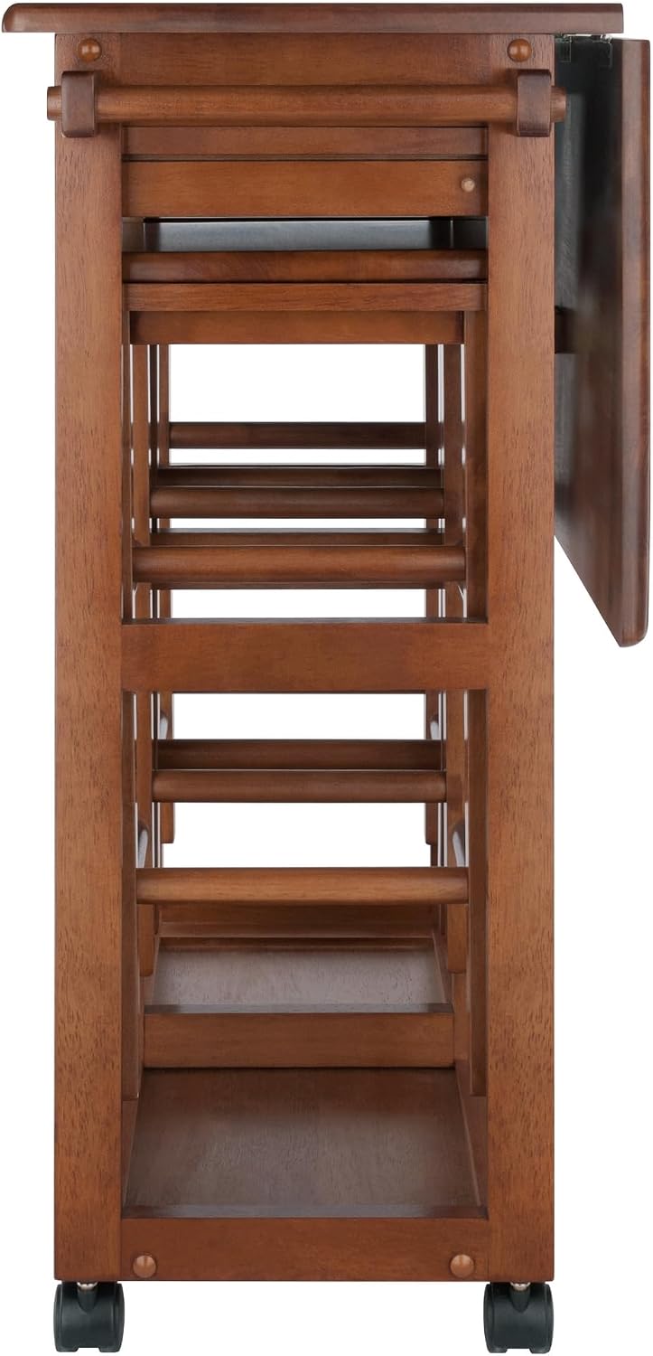 Mobile Dining Table Set With Storage