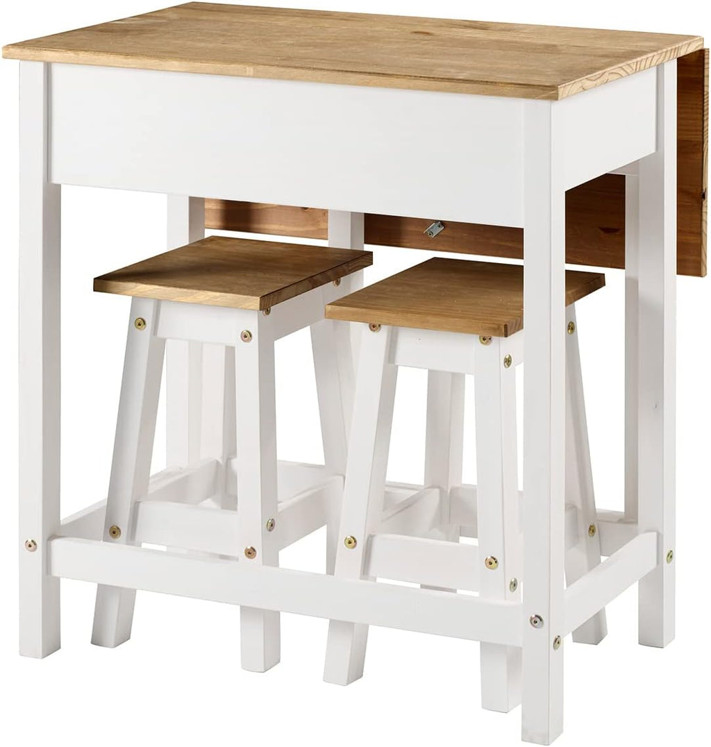 White Drop Leaf Dining Table