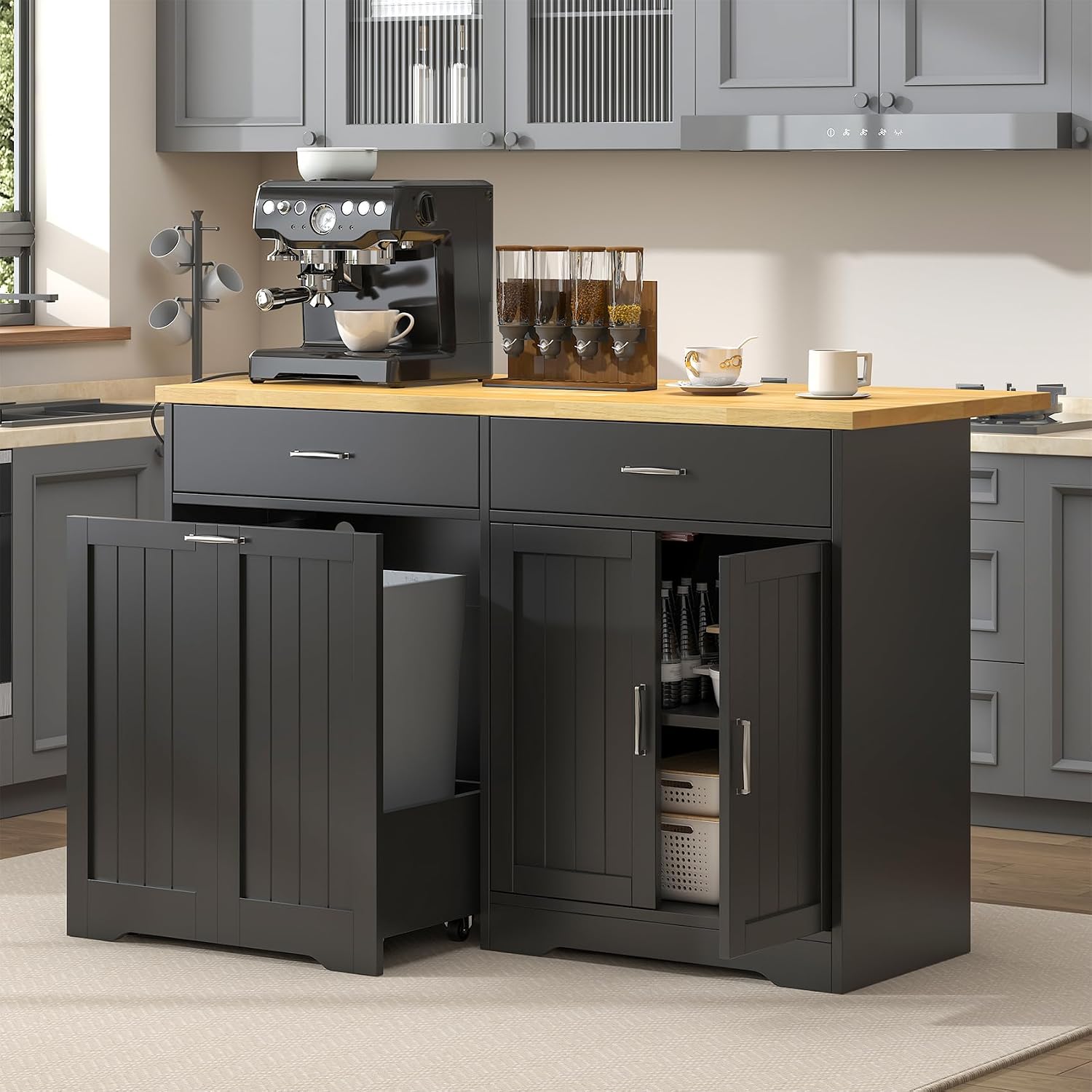 Rolling Kitchen Island With Drop Leaf