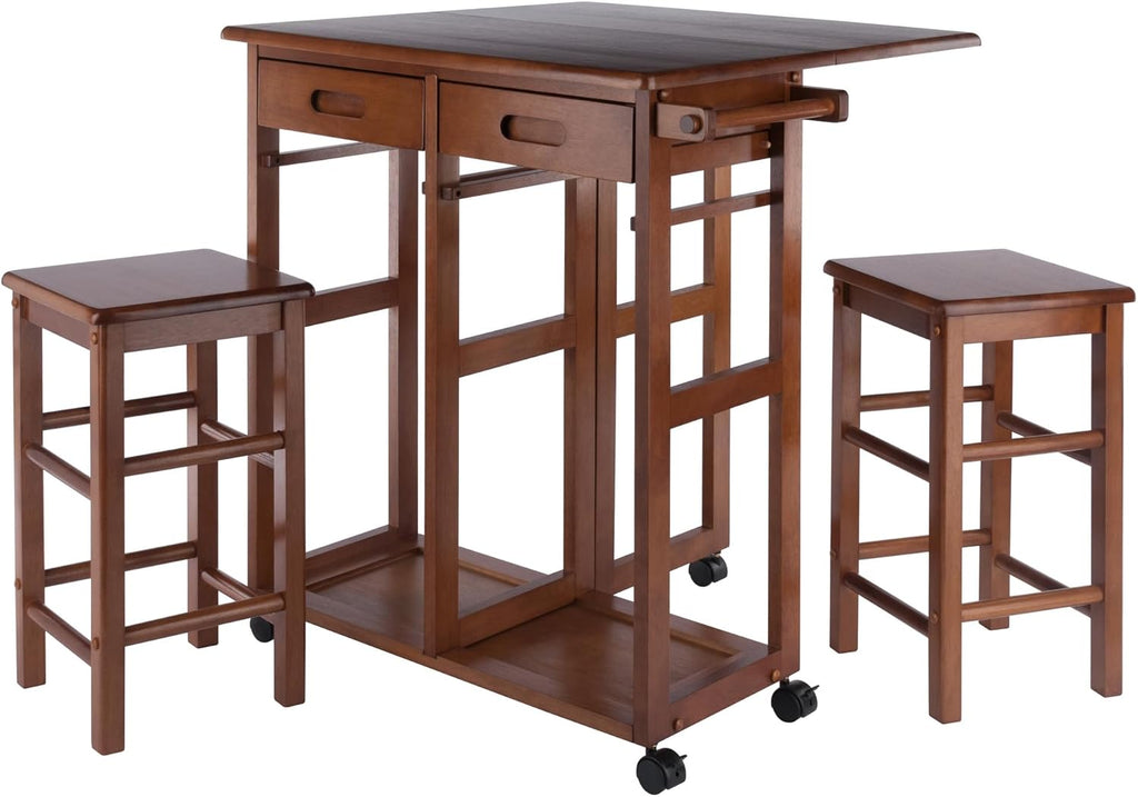Mobile Dining Table Set With Storage
