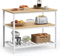 Industrial Kitchen Island With Shelves