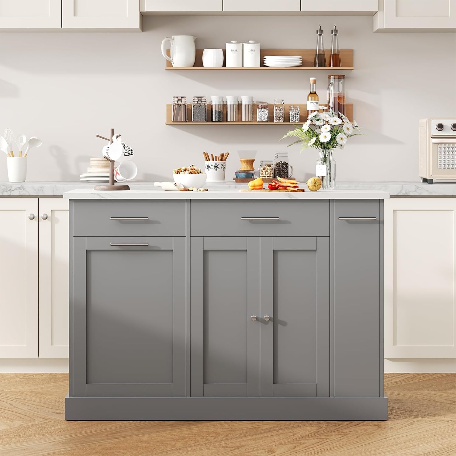 Rolling Kitchen Island With Storage