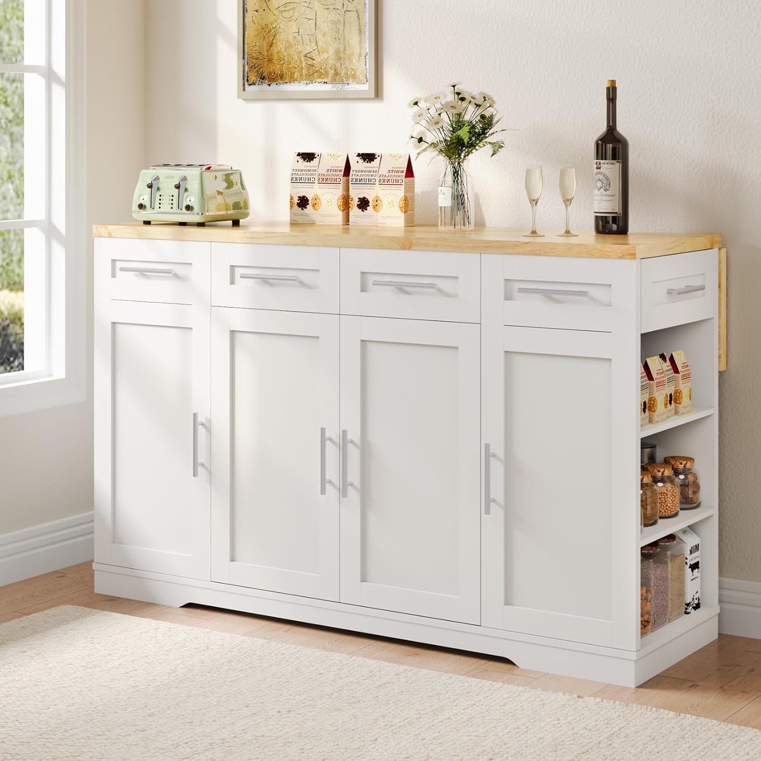Rolling Kitchen Island With Drop Leaf