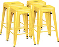 Stackable Metal Bar Stools Set