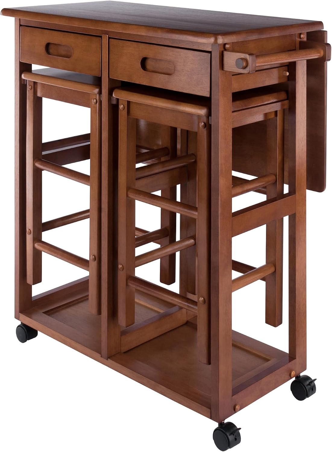 Mobile Dining Table Set With Storage