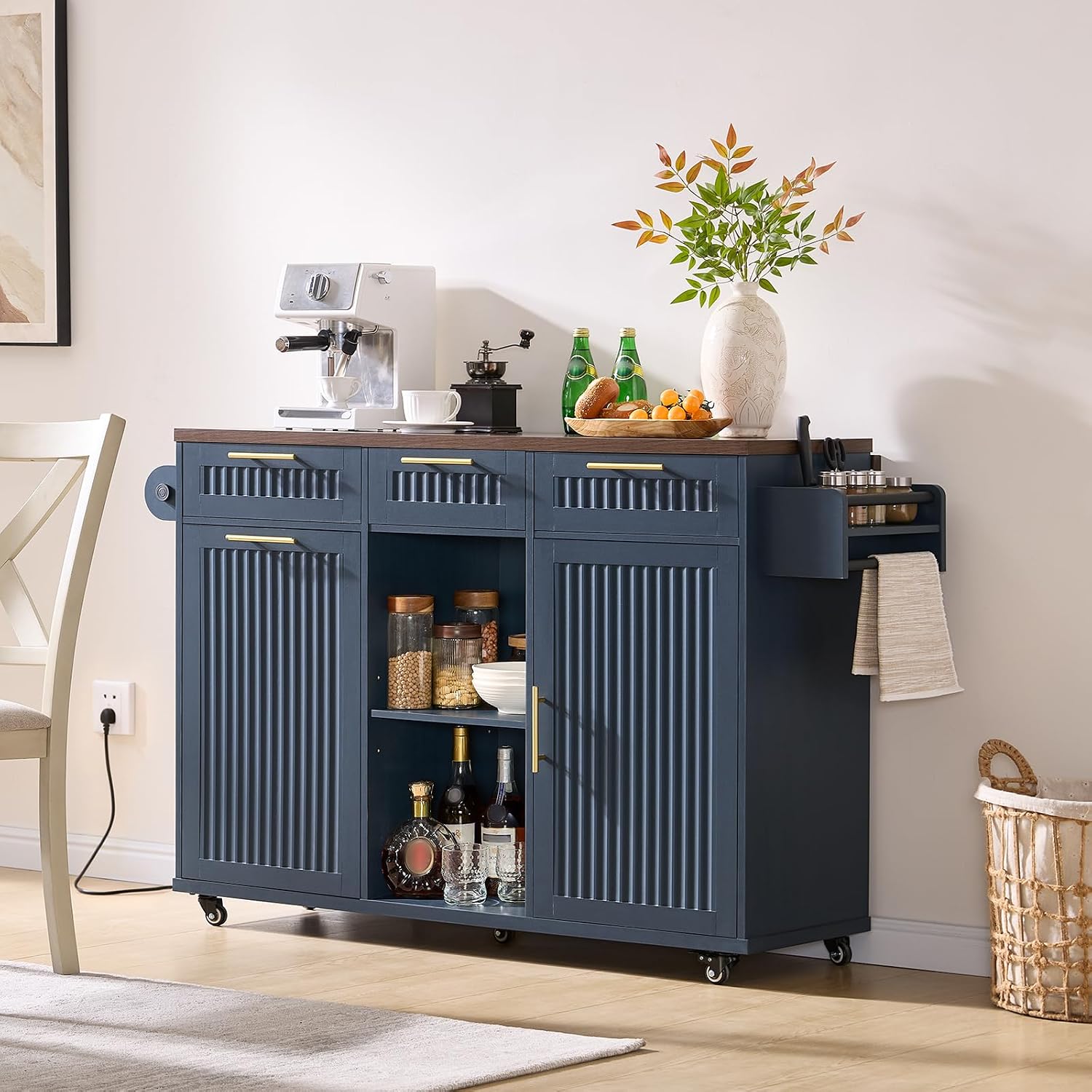 Rolling Kitchen Island With Storage