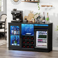 Wine Bar Cabinet With Fridge Storage