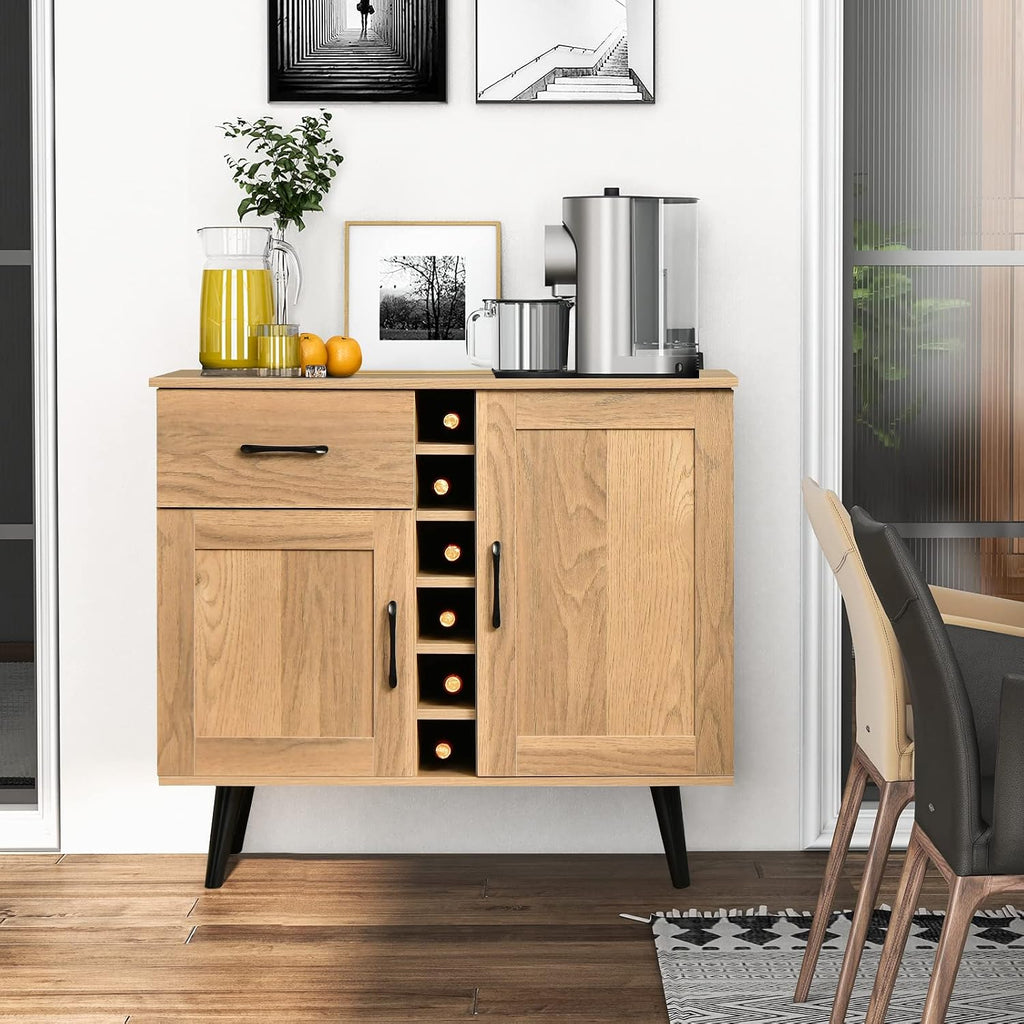 Wine Bar Cabinet With Storage Sideboard