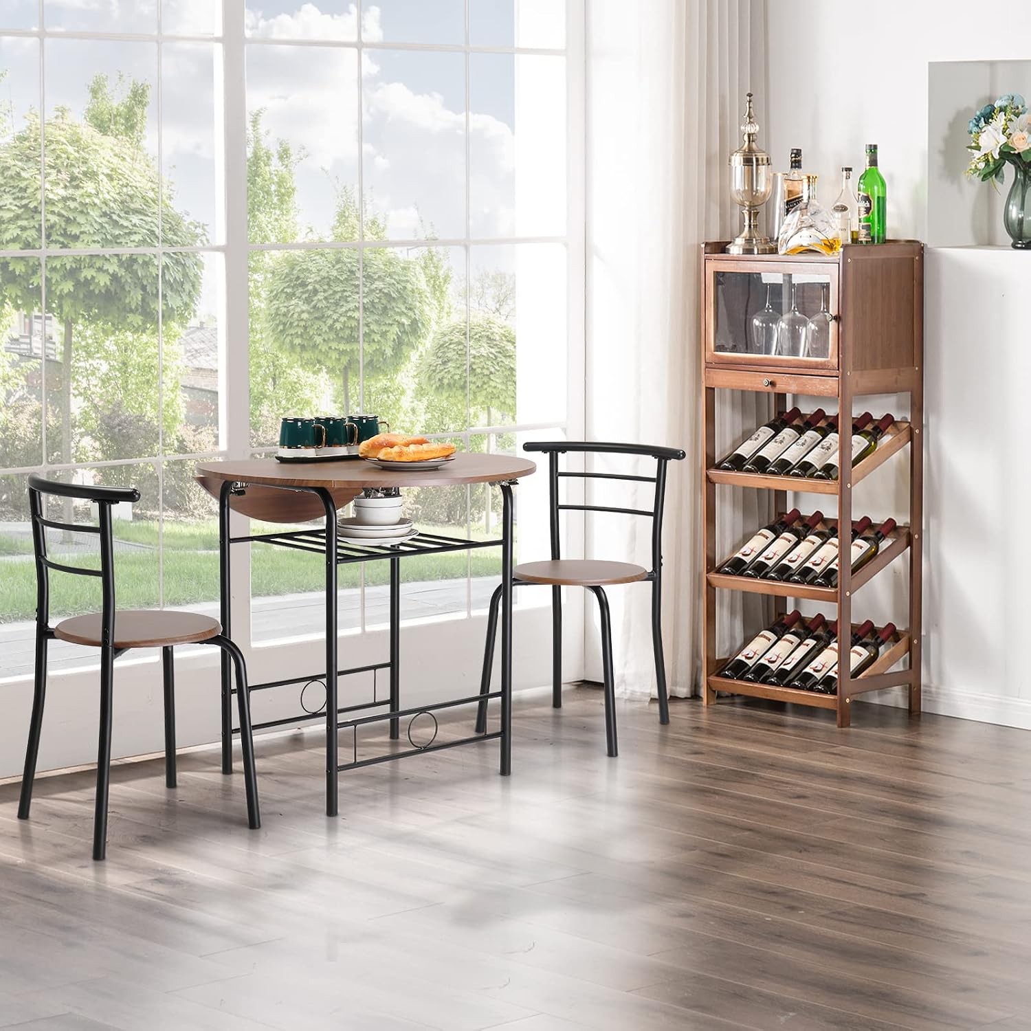 Drop Leaf Table Set With Chairs