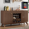 Fluted Wine Bar Cabinet With Storage