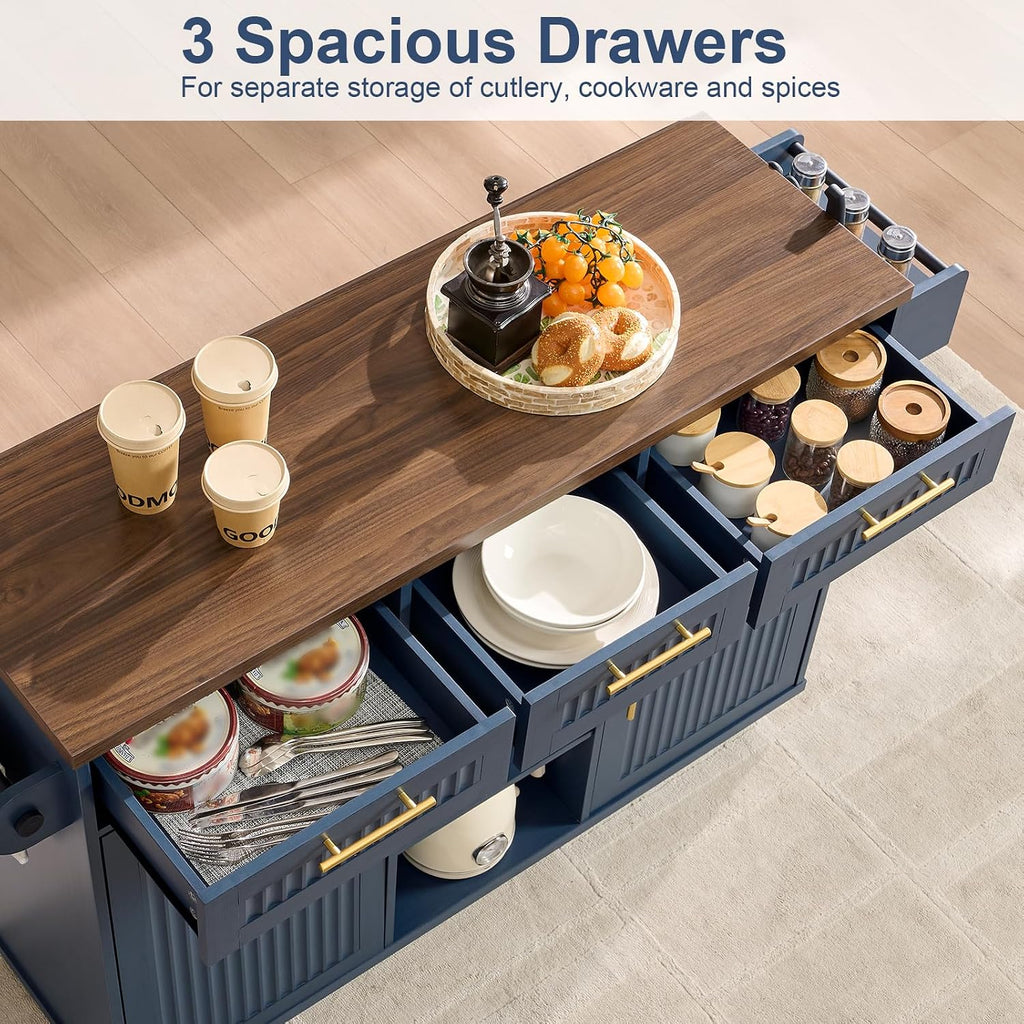 Rolling Kitchen Island With Storage