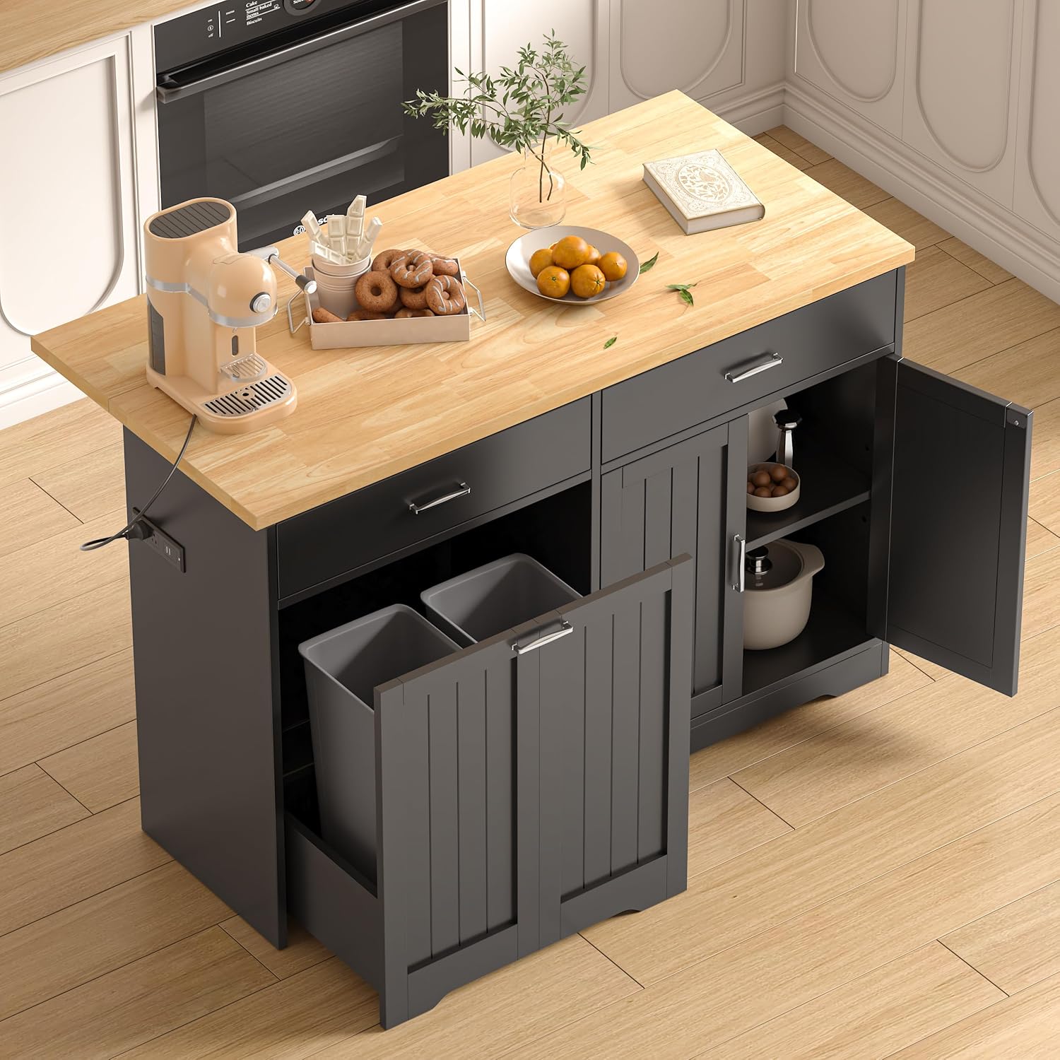 Rolling Kitchen Island With Drop Leaf