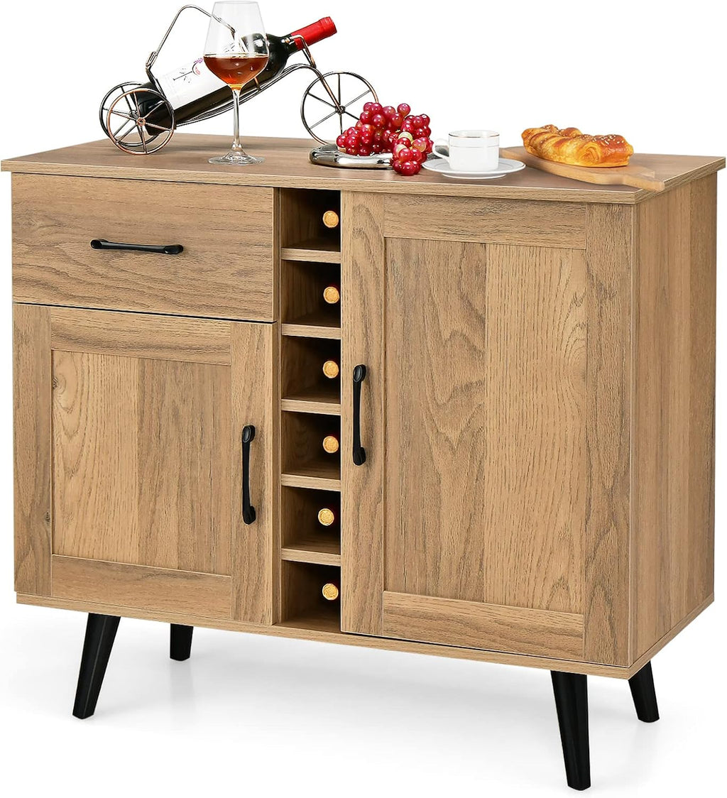 Wine Bar Cabinet With Storage Sideboard