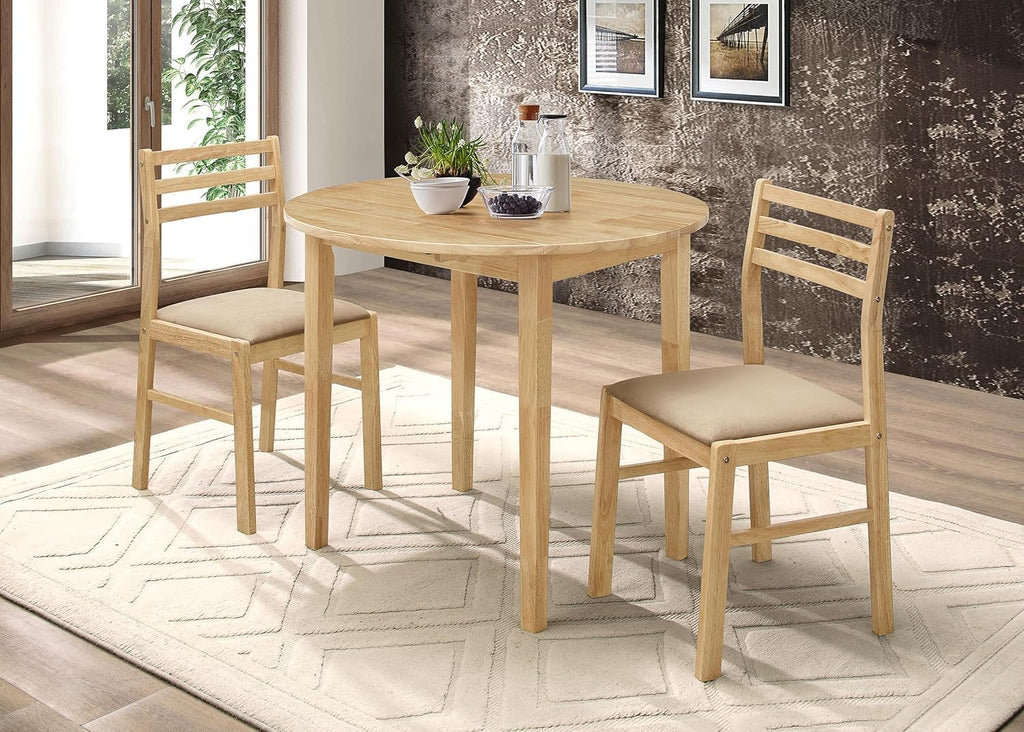 Drop Leaf Dining Set With Cushioned Chairs