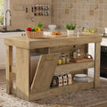 Farmhouse Kitchen Island Prep Table