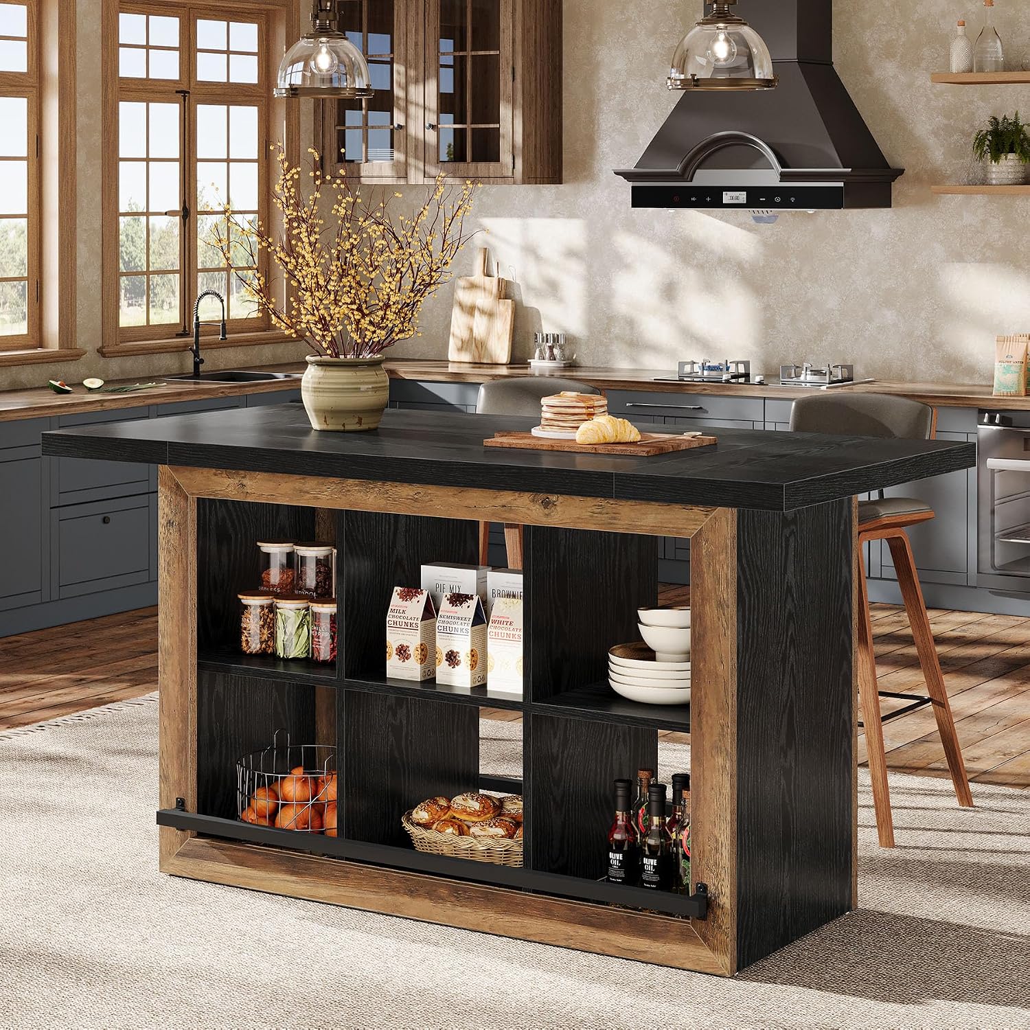 Farmhouse Kitchen Island Bar Table