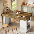 Farmhouse Kitchen Island With Storage