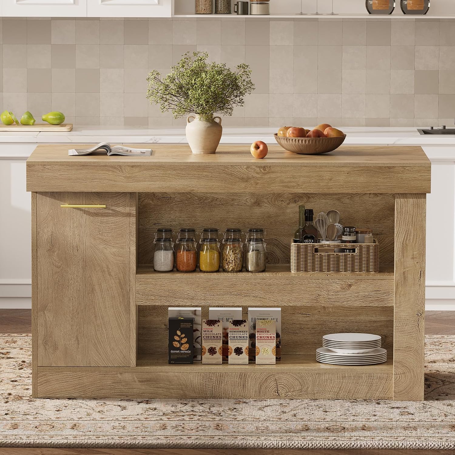 Farmhouse Kitchen Island Prep Table